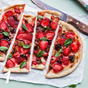 Erdbeer-Flammkuchen
