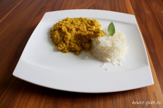 Indisches Dal mit Reis