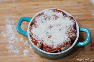 Überbacken mit Parmesan